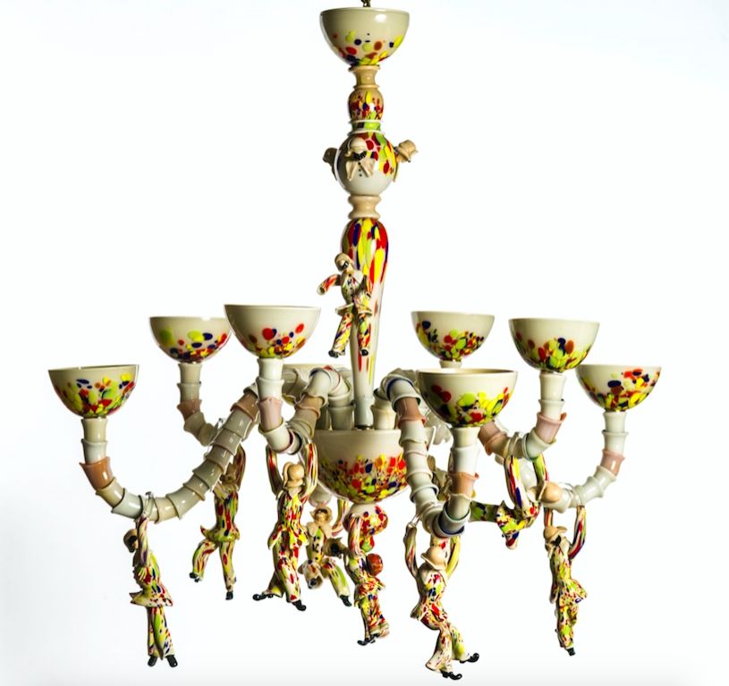Harlequin chandelier