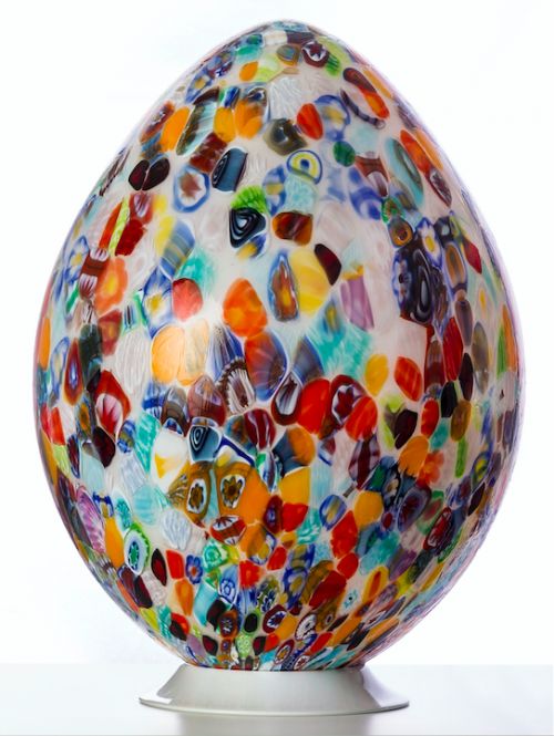 Lampada da tavolo con murrine