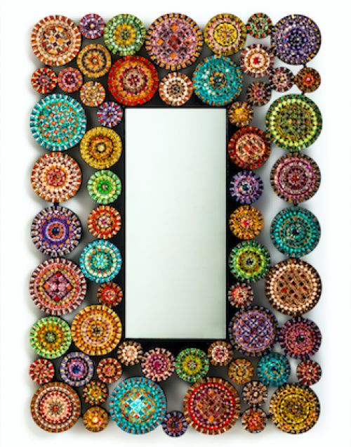 Mirror with micro murrine